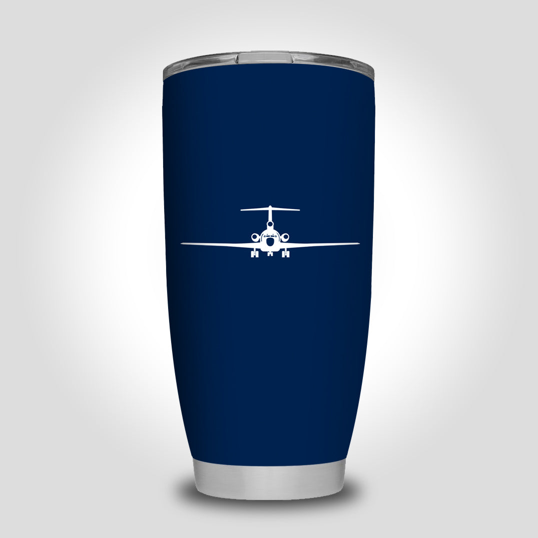 Boeing 727 Silhouette Designed Tumbler Travel Mugs