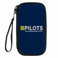 Thumbnail for Pilots They Know How To Fly Designed Travel Cases & Wallets