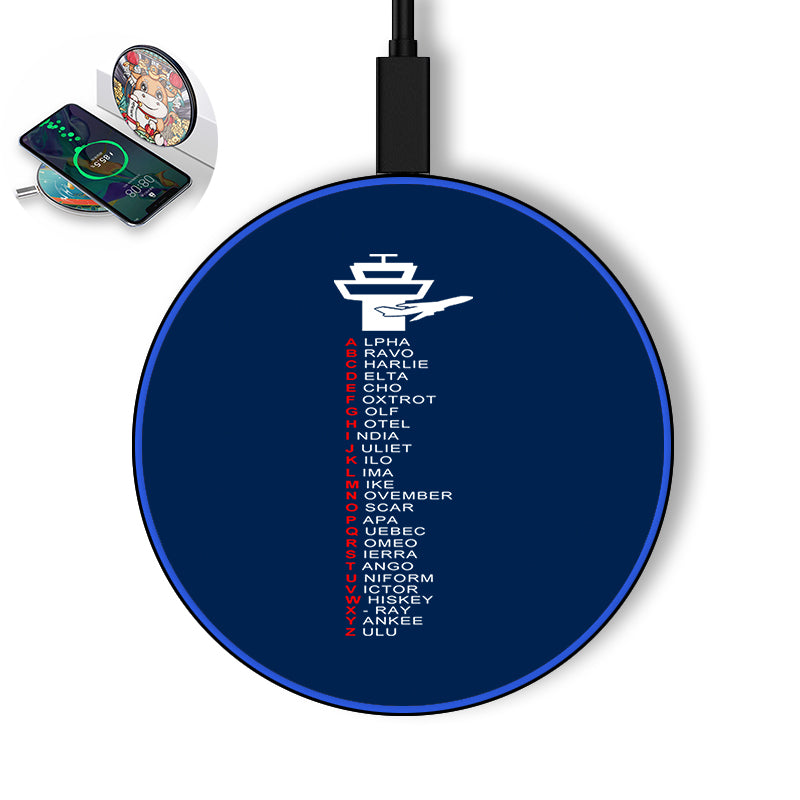 Aviation Alphabet Designed Wireless Chargers