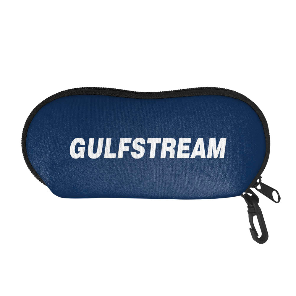 Gulfstream & Text Designed Glasses Bag