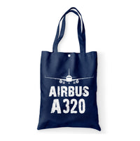 Thumbnail for Airbus A320 & Plane Designed Tote Bags