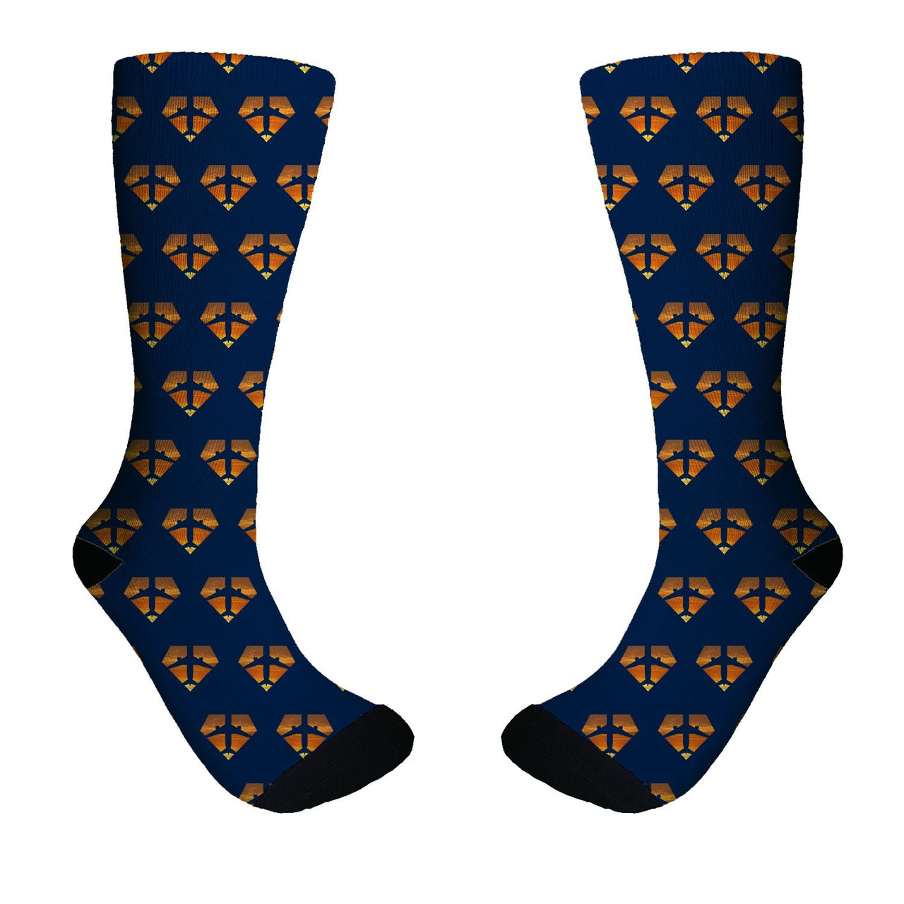 Supermen of The Skies (Sunset) Designed Socks