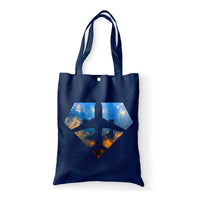 Thumbnail for Supermen of The Skies (Sunrise) Designed Tote Bags