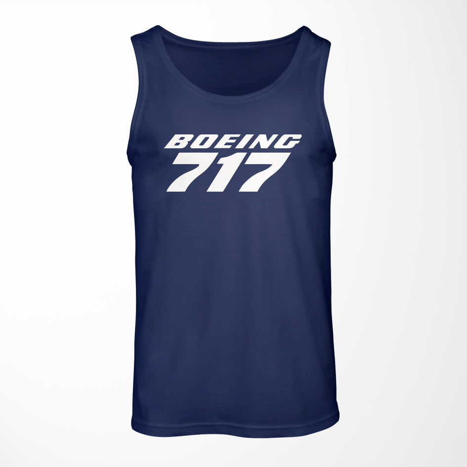 Boeing 717 & Text Designed Tank Tops