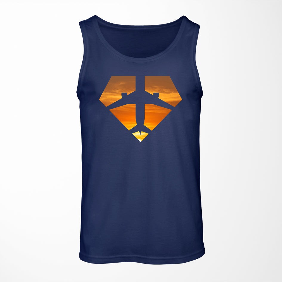 Supermen of The Skies (Sunset) Designed Tank Tops