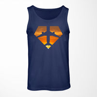 Thumbnail for Supermen of The Skies (Sunset) Designed Tank Tops