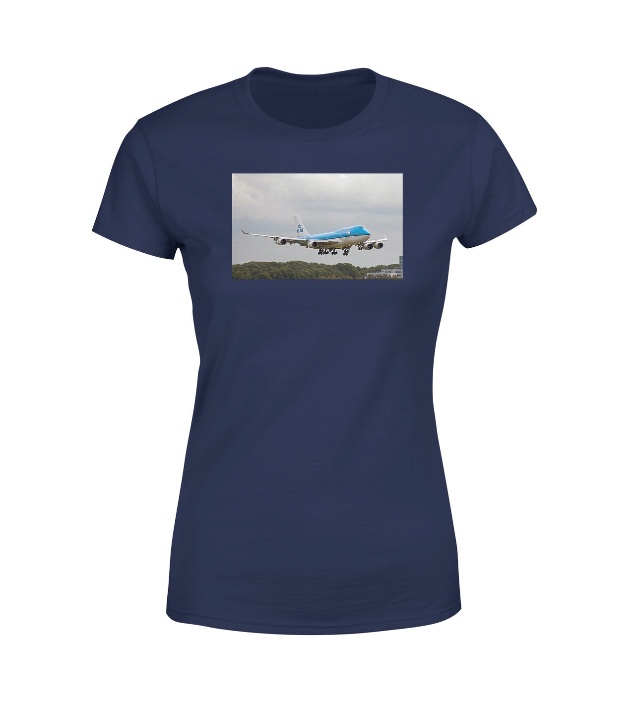 Landing KLM's Boeing 747 Designed Women T-Shirts
