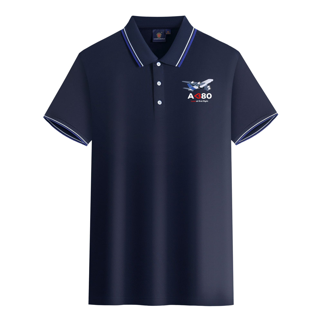 Airbus A380 Love at first flight Designed Stylish Polo T-Shirts