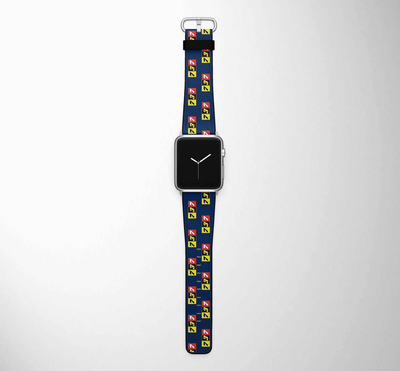 Flat Colourful 737 Designed Leather Apple Watch Straps