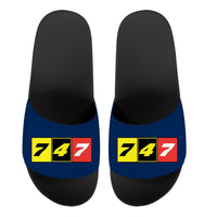 Thumbnail for Flat Colourful 747 Designed Sport Slippers