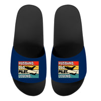 Thumbnail for Husband & Dad & Pilot & Legend Designed Sport Slippers