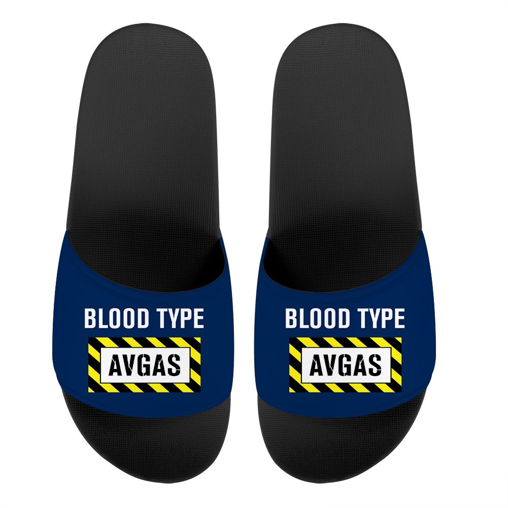 Blood Type AVGAS Designed Sport Slippers