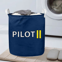Thumbnail for Pilot & Stripes (2 Lines) Designed Laundry Baskets