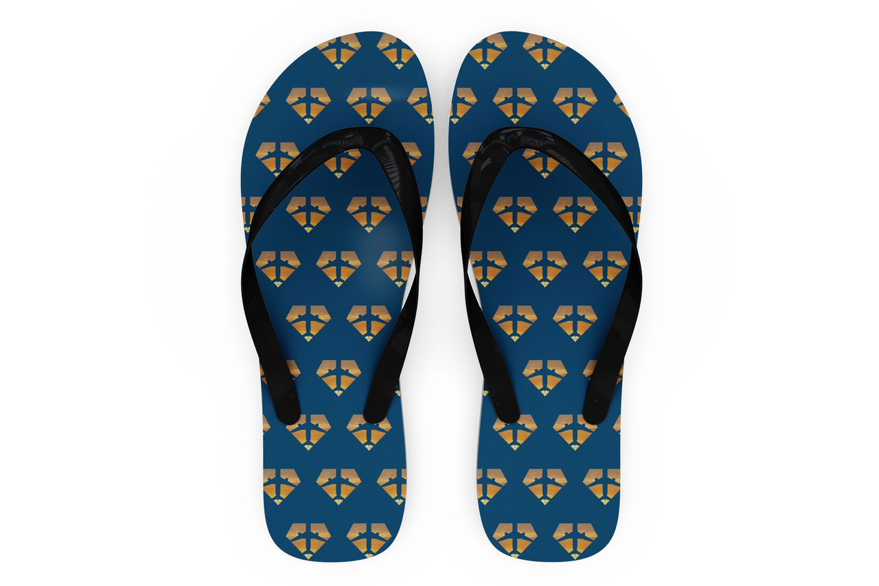 Supermen of The Skies (Sunset) Designed Slippers (Flip Flops)