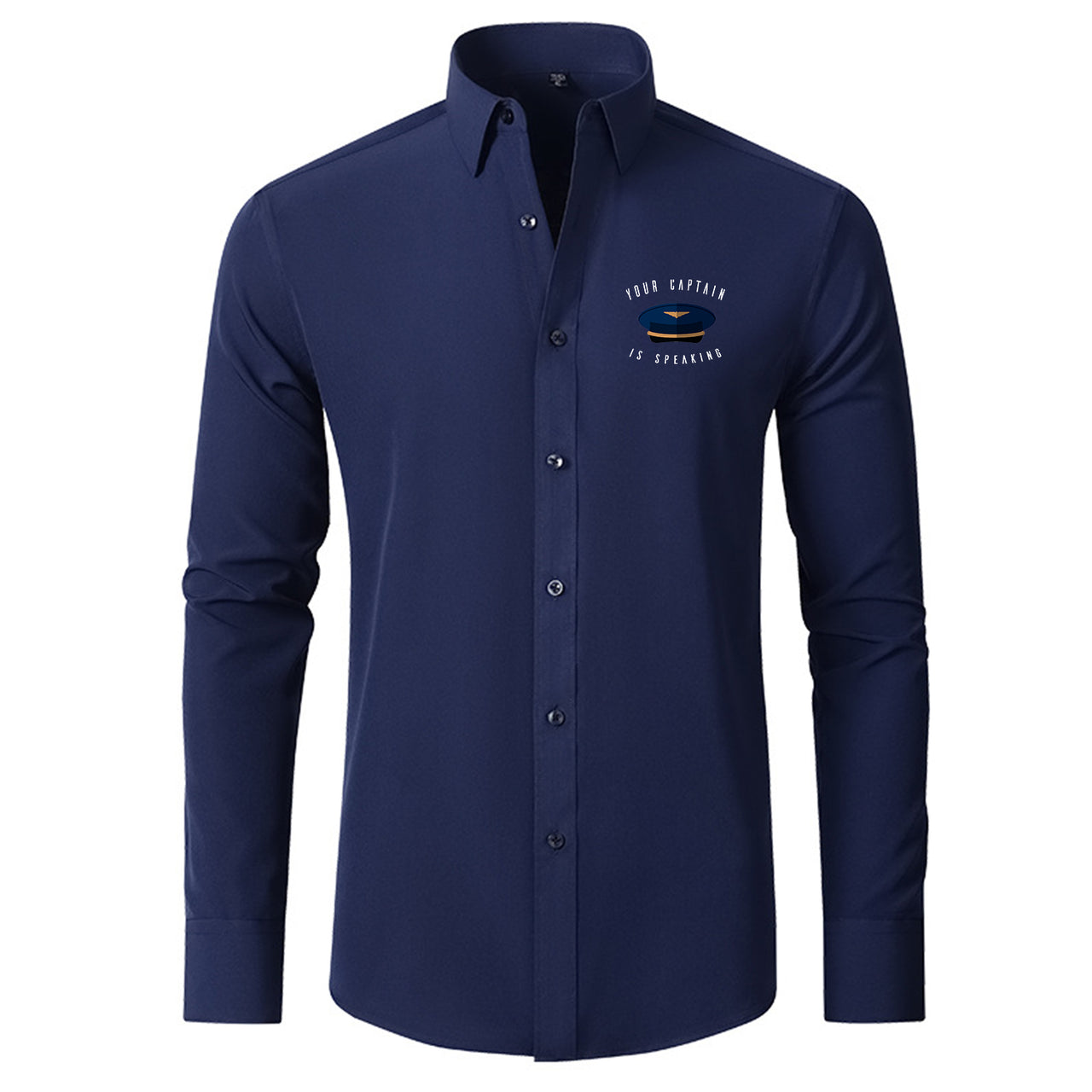 Your Captain Is Speaking Designed Long Sleeve Shirts