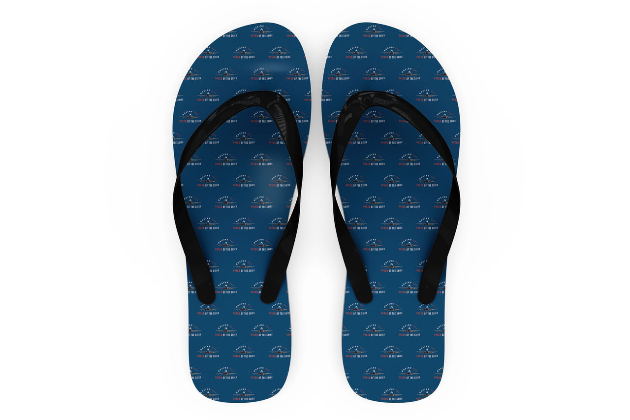 Boeing 747 Queen of the Skies Designed Slippers (Flip Flops)