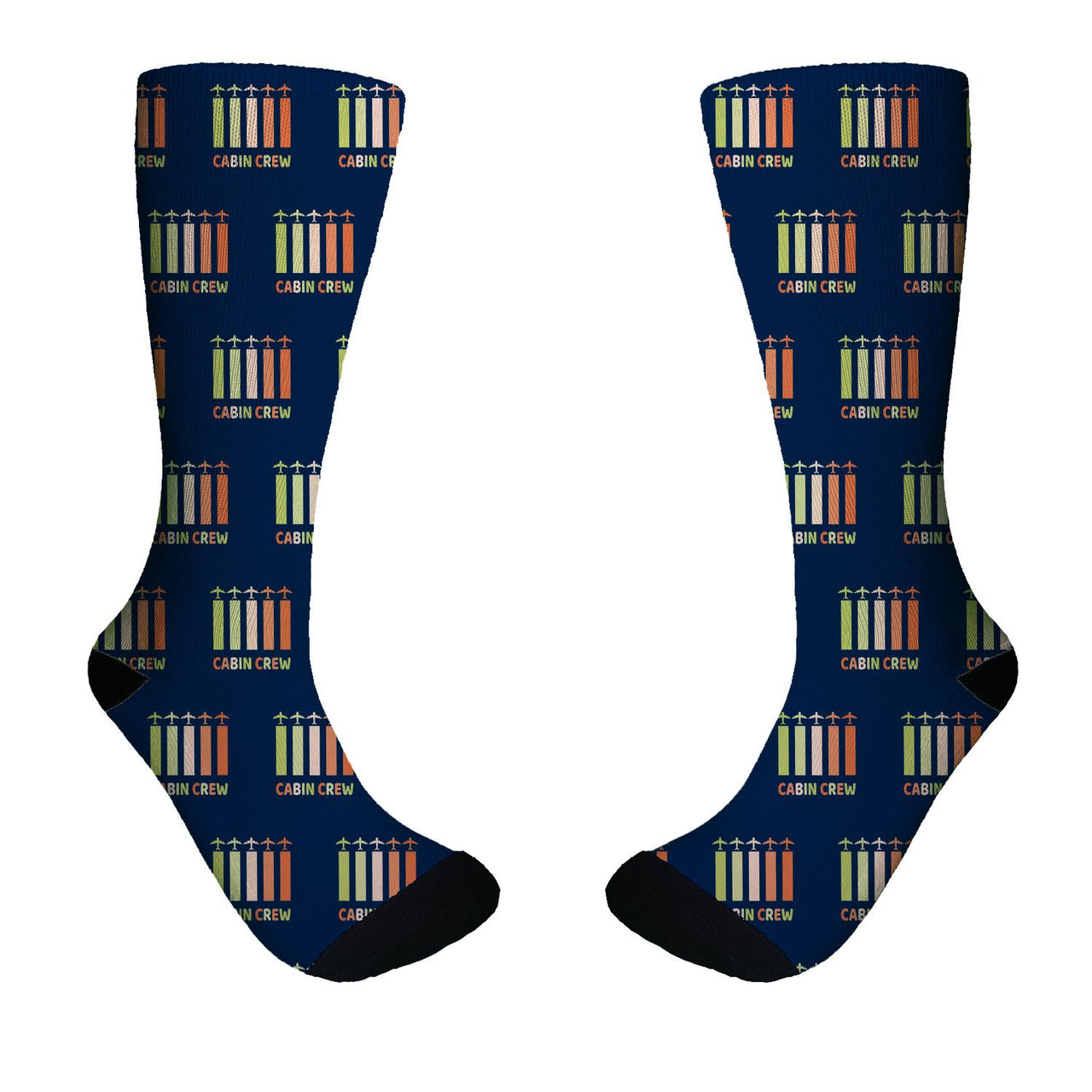 Colourful Cabin Crew Designed Socks