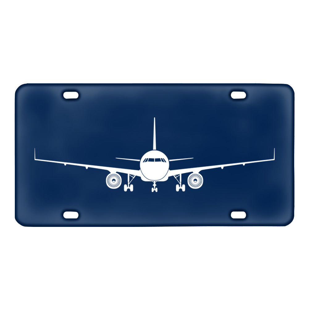 Airbus A320 Silhouette Designed Metal (License) Plates
