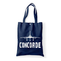 Thumbnail for Concorde & Plane Designed Tote Bags