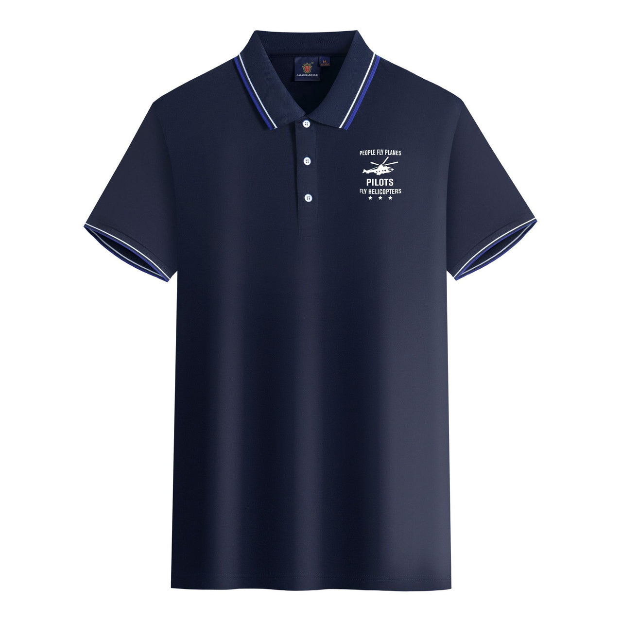 People Fly Planes Pilots Fly Helicopters Designed Stylish Polo T-Shirts