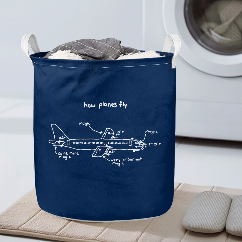 How Planes Fly Designed Laundry Baskets