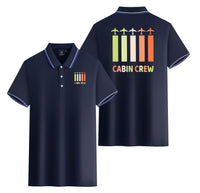 Thumbnail for Colourful Cabin Crew Designed Stylish Polo T-Shirts (Double-Side)