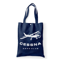 Thumbnail for Cessna Aeroclub Designed Tote Bags