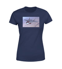 Thumbnail for Fighter Jet 35 Captured in the Air Designed Women T-Shirts