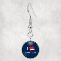 Thumbnail for I Love Aviation Designed Earrings