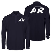 Thumbnail for ATR & Text Designed Long Sleeve Polo T-Shirts (Double-Side)