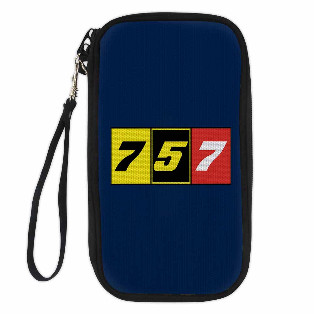 Flat Colourful 757 Designed Travel Cases & Wallets