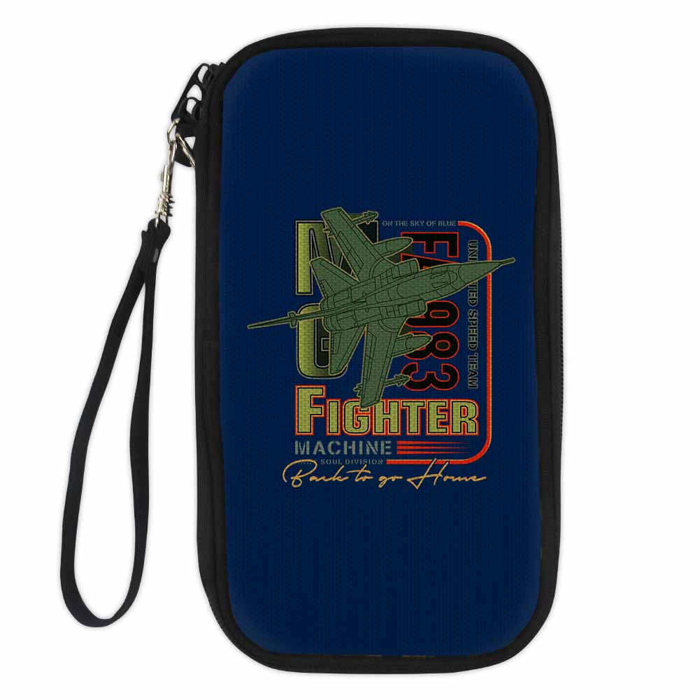 Fighter Machine Designed Travel Cases & Wallets