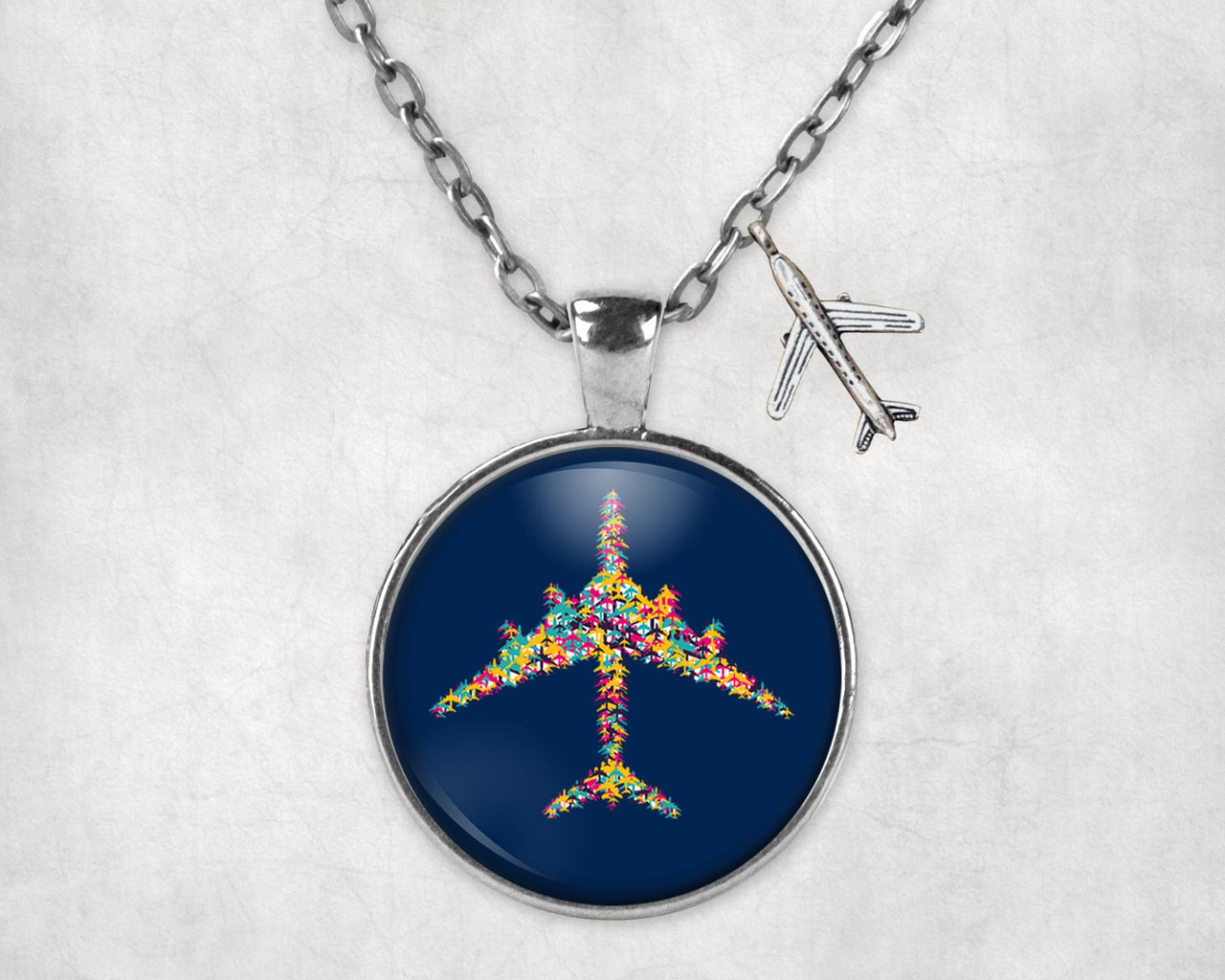 Colourful Airplane Designed Necklaces