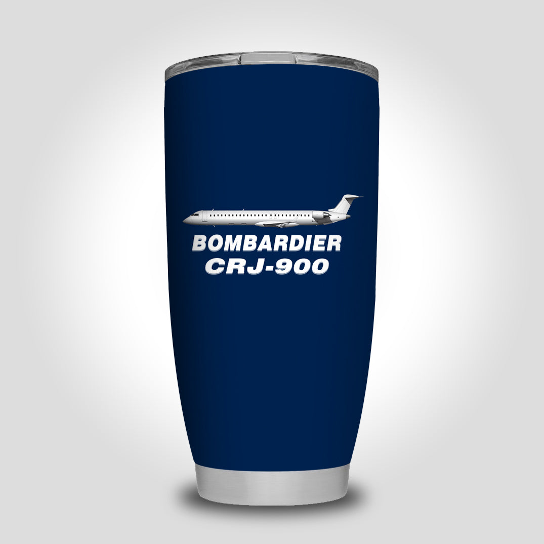 Bombardier CRJ-900 Designed Tumbler Travel Mugs