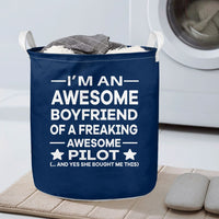 Thumbnail for I am an Awesome Boyfriend Laundry Basket - view 3