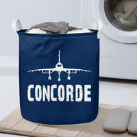 Thumbnail for Concorde & Plane Designed Laundry Baskets
