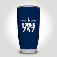 Thumbnail for Boeing 747 & Plane Designed Tumbler Travel Mugs