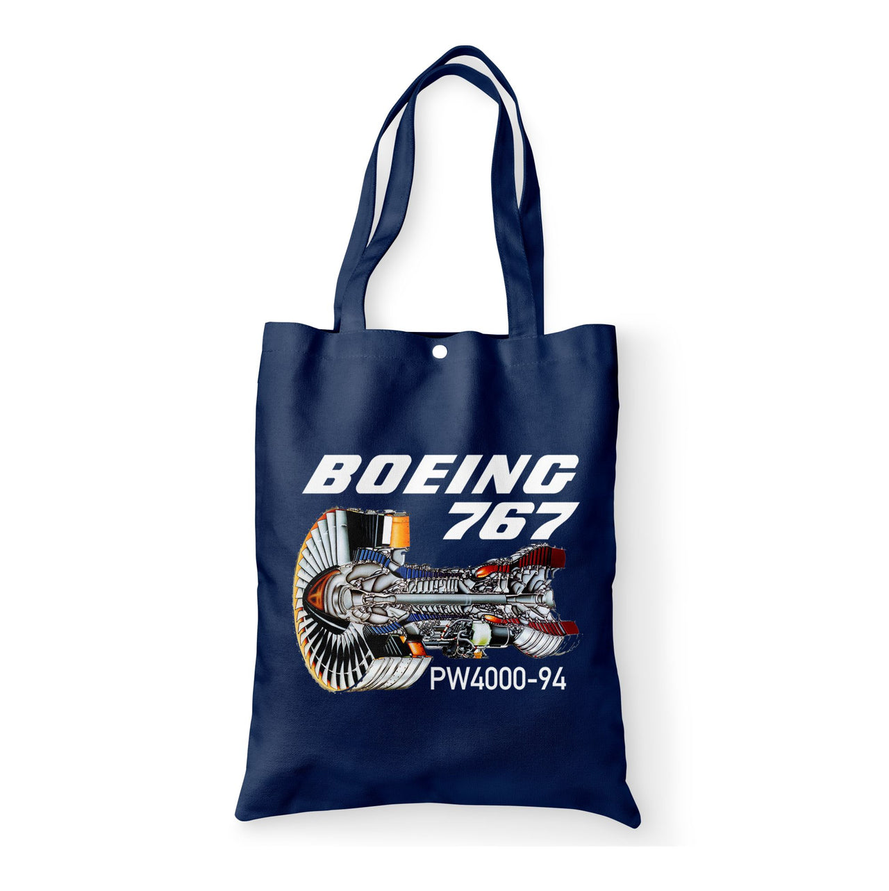 Boeing 767 Engine (PW4000-94) Designed Tote Bags