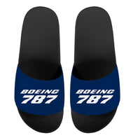 Thumbnail for Boeing 787 & Text Designed Sport Slippers
