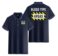 Thumbnail for Blood Type AVGAS Designed Stylish Polo T-Shirts (Double-Side)