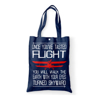 Thumbnail for Once You've Tasted Flight Designed Tote Bags
