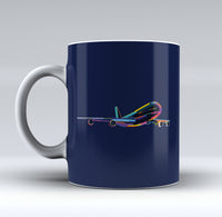 Thumbnail for Multicolor Airplane Designed Mugs
