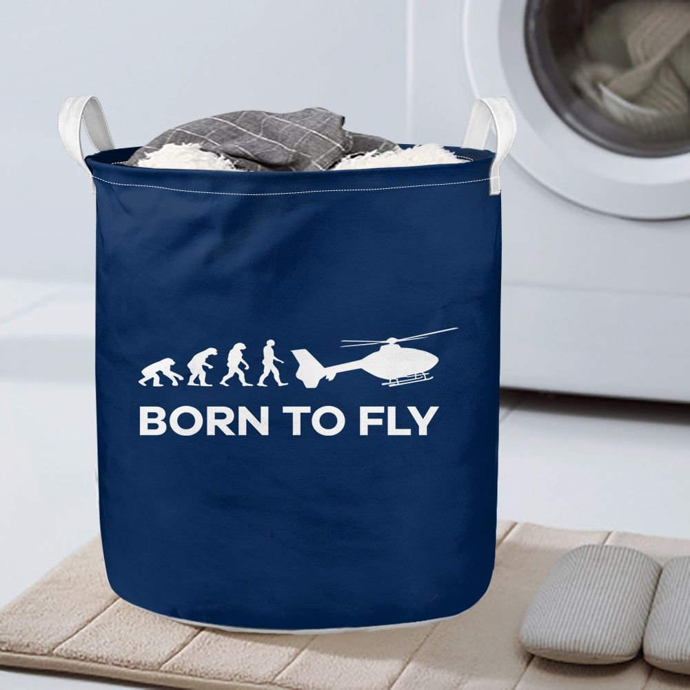 Born To Fly Helicopter Designed Laundry Baskets
