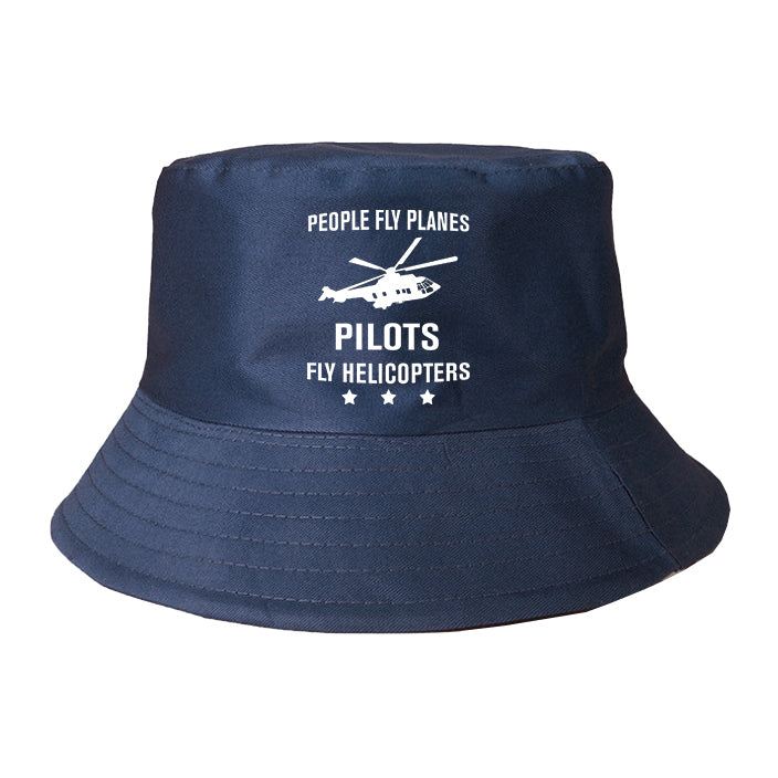 People Fly Planes Pilots Fly Helicopters Designed Summer & Stylish Hats