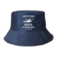 Thumbnail for People Fly Planes Pilots Fly Helicopters Designed Summer & Stylish Hats