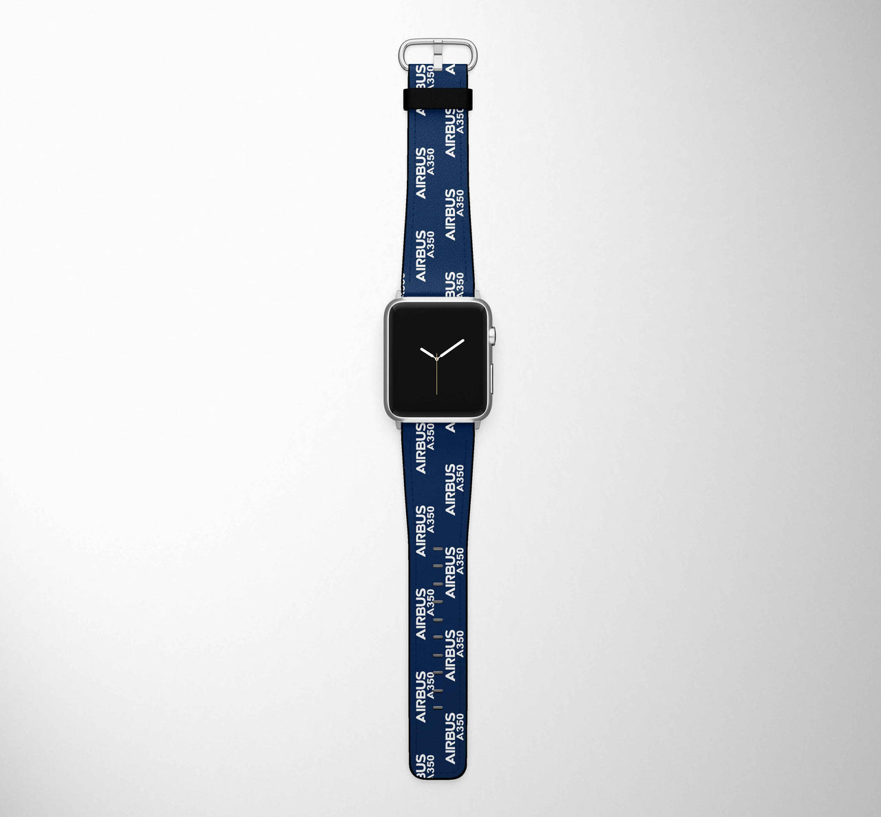 Airbus A350 & Text Designed Leather Apple Watch Straps
