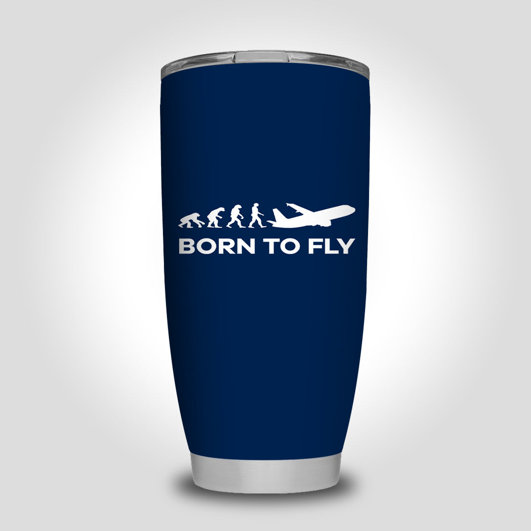 Born To Fly Designed Tumbler Travel Mugs