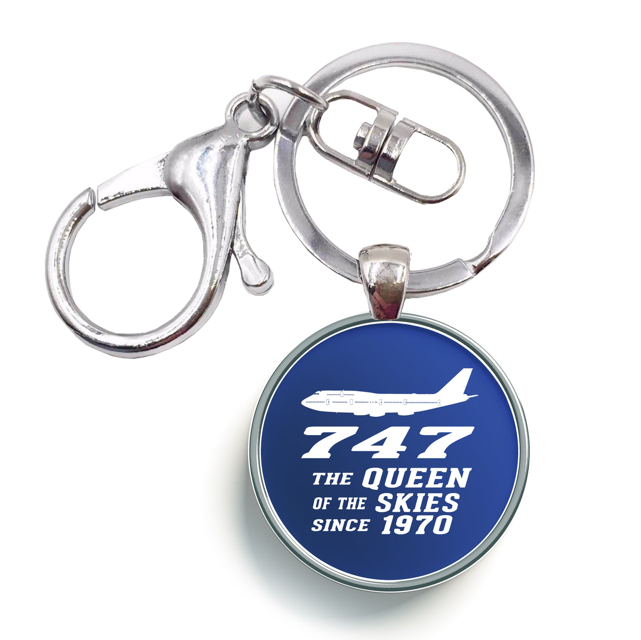 Boeing 747 - Queen of the Skies (2) Designed Circle Key Chains