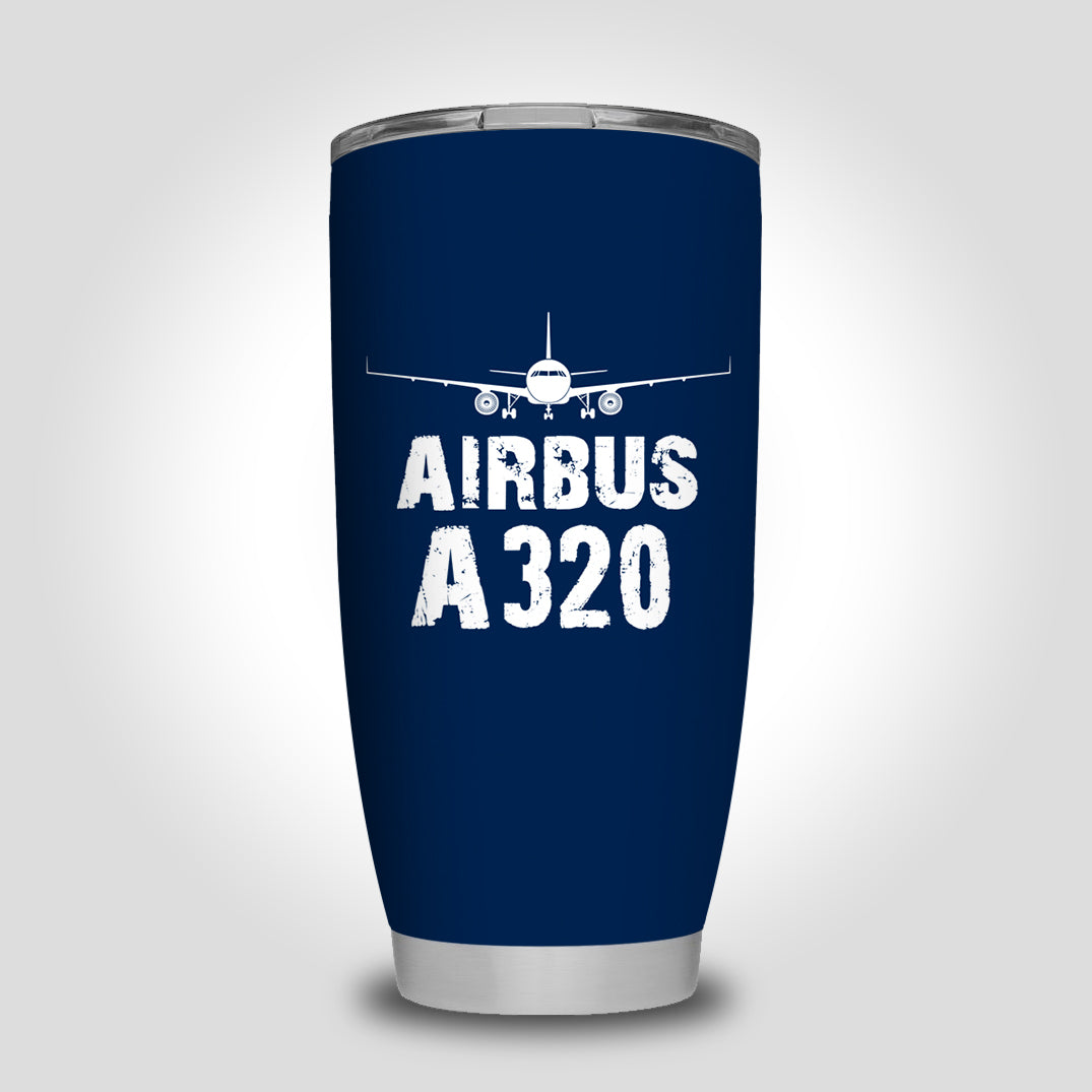Airbus A320 & Plane Designed Tumbler Travel Mugs