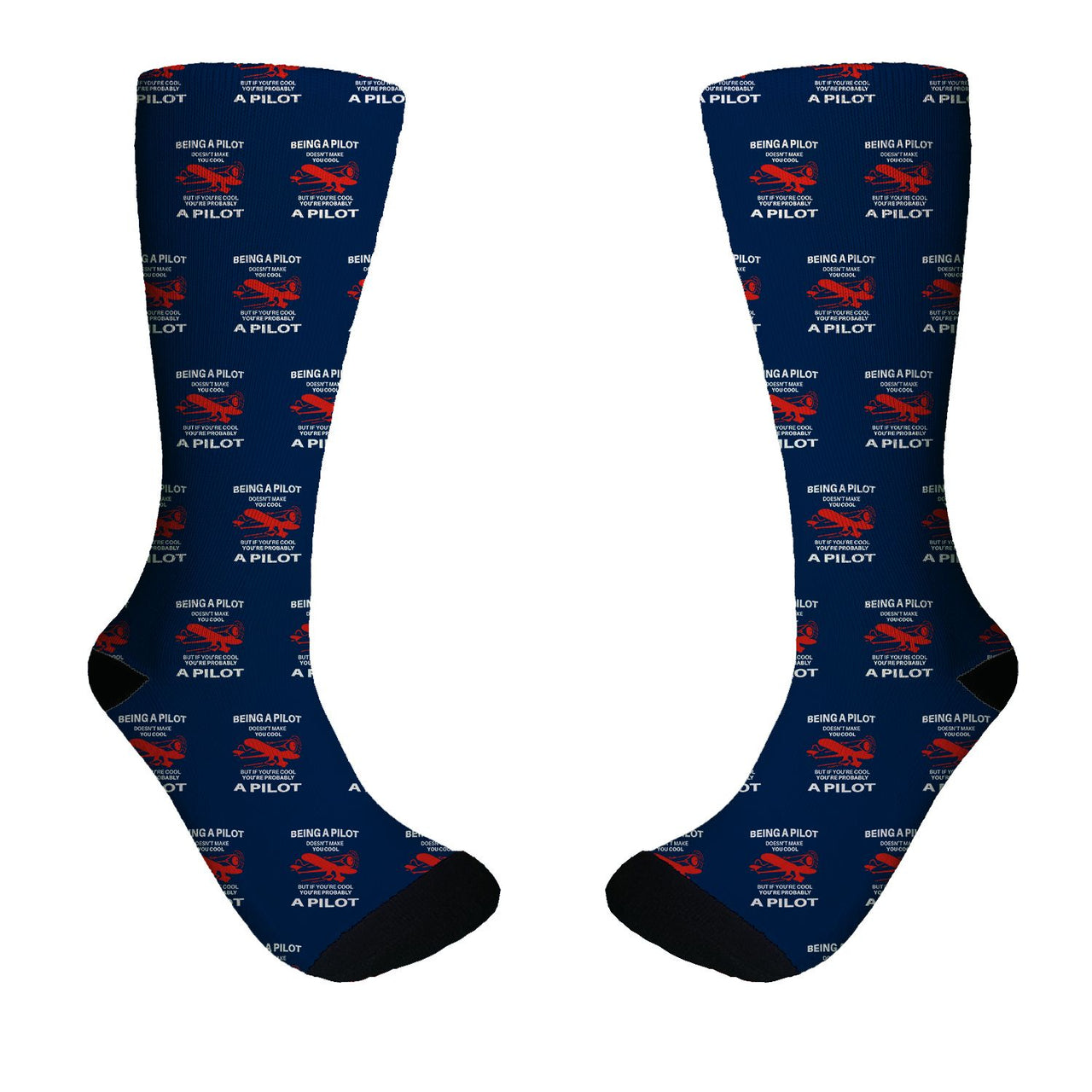 If You're Cool You're Probably a Pilot Designed Socks